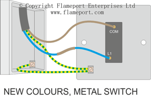 One way metal switch connections, new colours