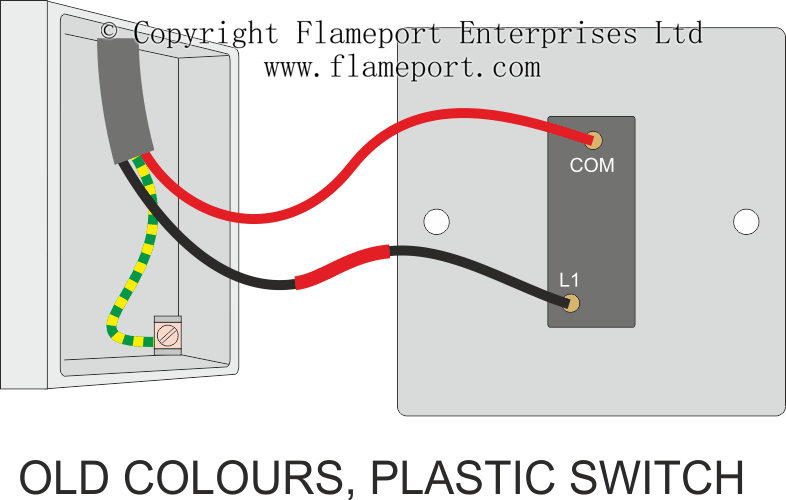 One Way Switched Lighting Circuits, Wiring Diagram For Light Switch Uk