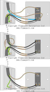 Three way switch connections