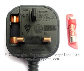 13A non-removable plug