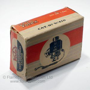 Original illustrated box for a Volex heat and light adaptor