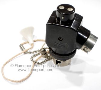 Volex double bayonet adaptor with cord and metal chain