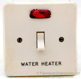 MK 5932 20A double pole water heater switch with red neon