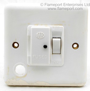 MK switched fused connection unit 6779 in the OFF position