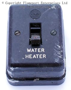 Old Wylex water heater switch