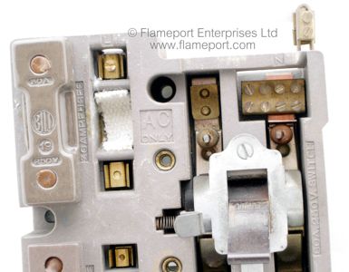 Top section of a Bill Crown ceramic fusebox
