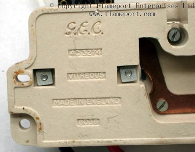 Backstamp on ceramic GEC fuse box inner part