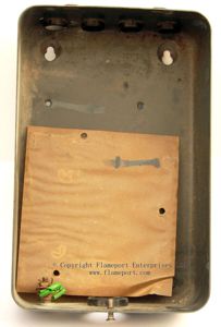 Back metal box from a MEM fuse box