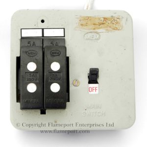 MEM 2 way metal fuse box