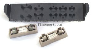 Rewireable fuses and plastic holder for spares
