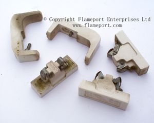 Rewireable fuses and ceramic terminal covers