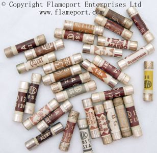 Selection of BS1362 cartridge fuses