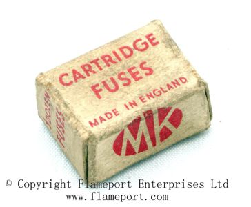 MK Cartridge Fuses, Made In England