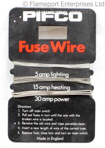 Black Pifco fusewire card