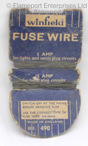 Blue Winfield fuse wire card, ref 490