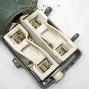 Ceramic fuse holders in a Johnson and Phillips double pole cutout