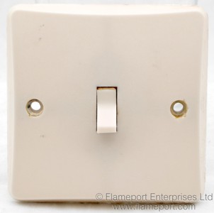 Old MK light switch in the OFF position