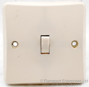 Old MK light switch, single gang