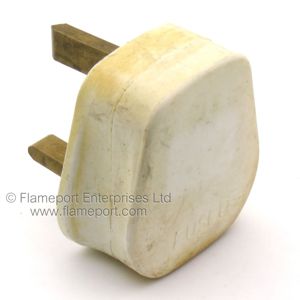 BG white plastic 13A 3 pin plug