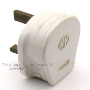 White plastic MK 13A plug with oval MK logo