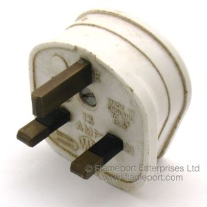 MK BS1363 13A plug with oval MK logo