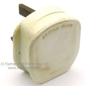 Meritlinli white plastic mains plug