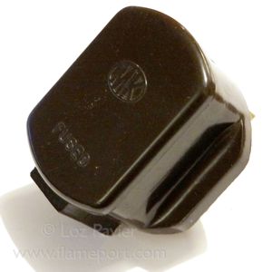 Brown bakelite MK 13A plug