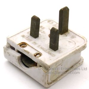 Pin view of an Ever Ready fused 13A BS1363 3 pin plug