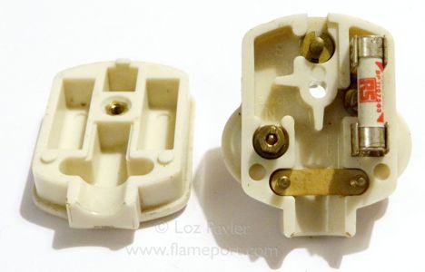 Interior of an MK 13A plug made from ivory bakelite