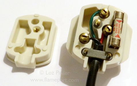 Interior of an MK 13A plug with unusual sleeved pins