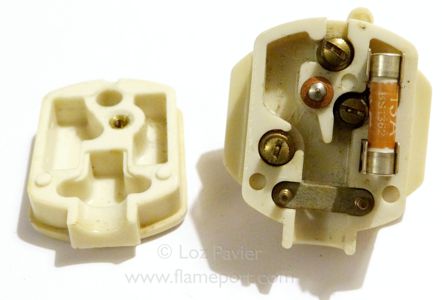 Inside an MK switched 13A plug