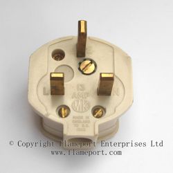 MK 3 pin plug, pin view