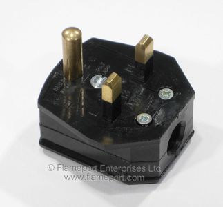 Non standard plug with round earth pin