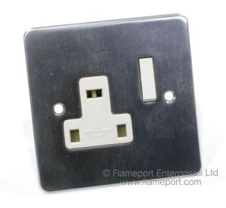 Walsall Gauge metal single socket outlet