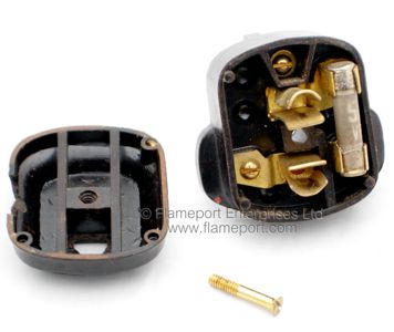 Interior of a fused Empire electric razor adaptor