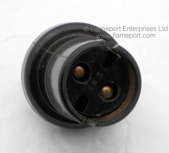 Two pin adjustable plug with bayonet socket