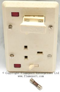 AEI FCU and socket outlet, fuseholder details