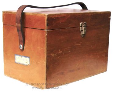 Wooden storage case for the Allen West Spiketector