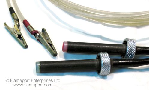 Test leads for use with the Allen West Spiketector