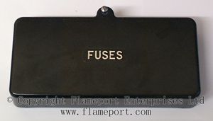 Brown Wylex fuse cover