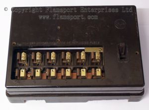 Old brown Wylex fuse box without fuses